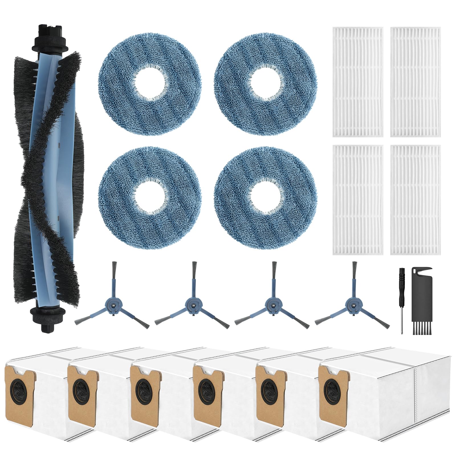 VIEWALL Replacement Accessories Kit for Eufy Omni C20 Robot Vacuum