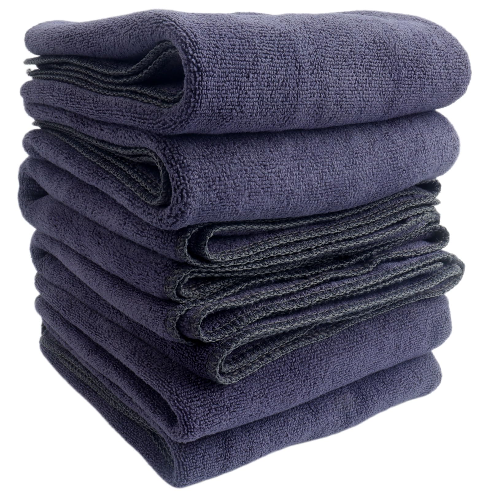 6-Pack Microfibre Cleaning Cloths – Thick Absorbent Towels