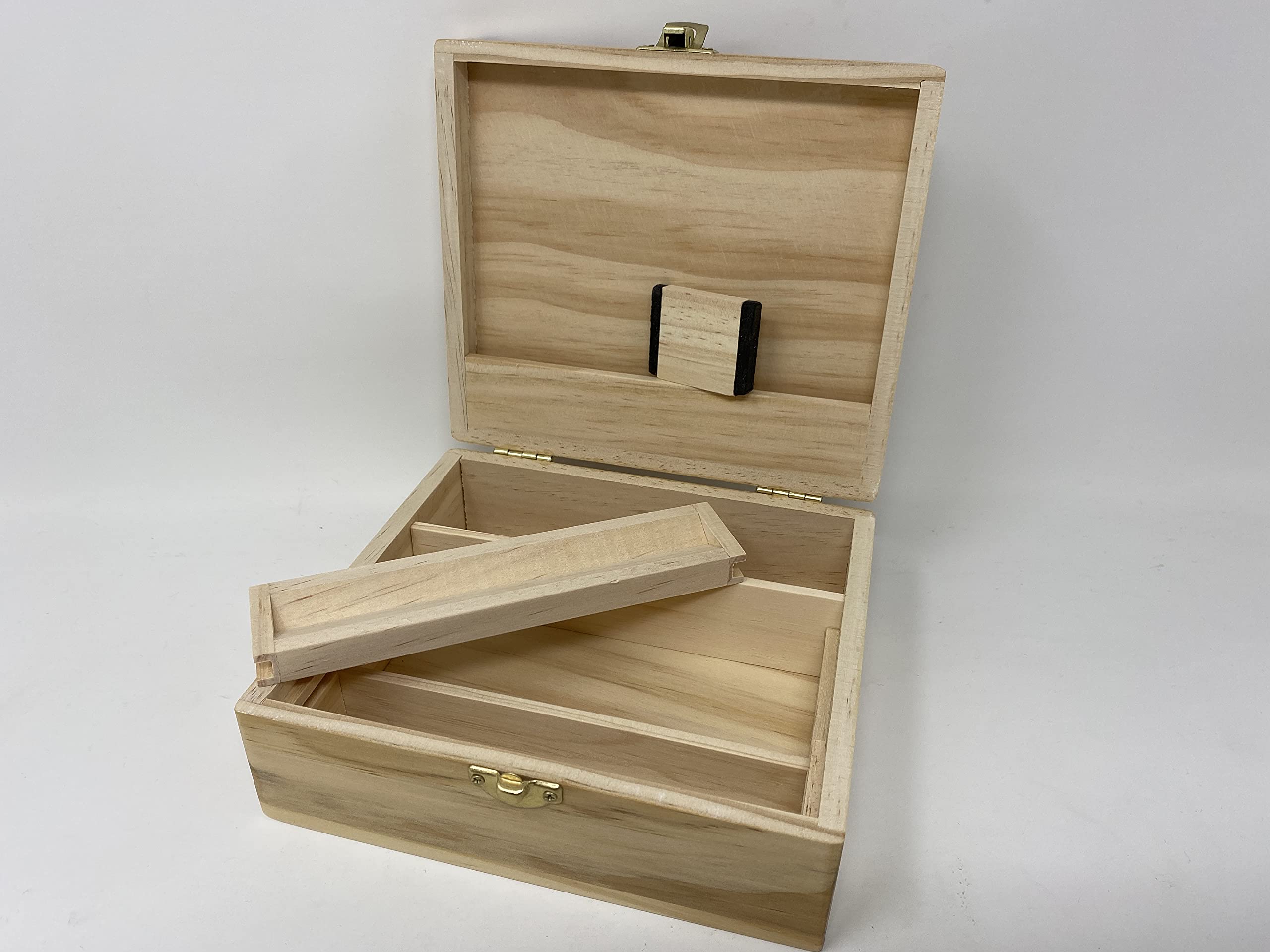 Raw & Rizla Wooden Rolling Box Gift Set with Grinder and Papers