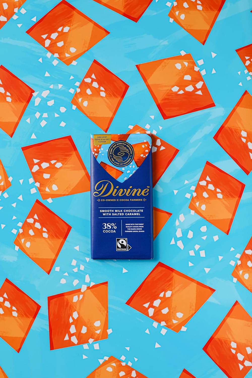 Salted Caramel Milk Chocolate Bar - Fairtrade (Pack of 15)
