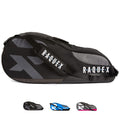 Raquex Tennis Bag – 6 Racket Storage with Shoe Compartment – Blue