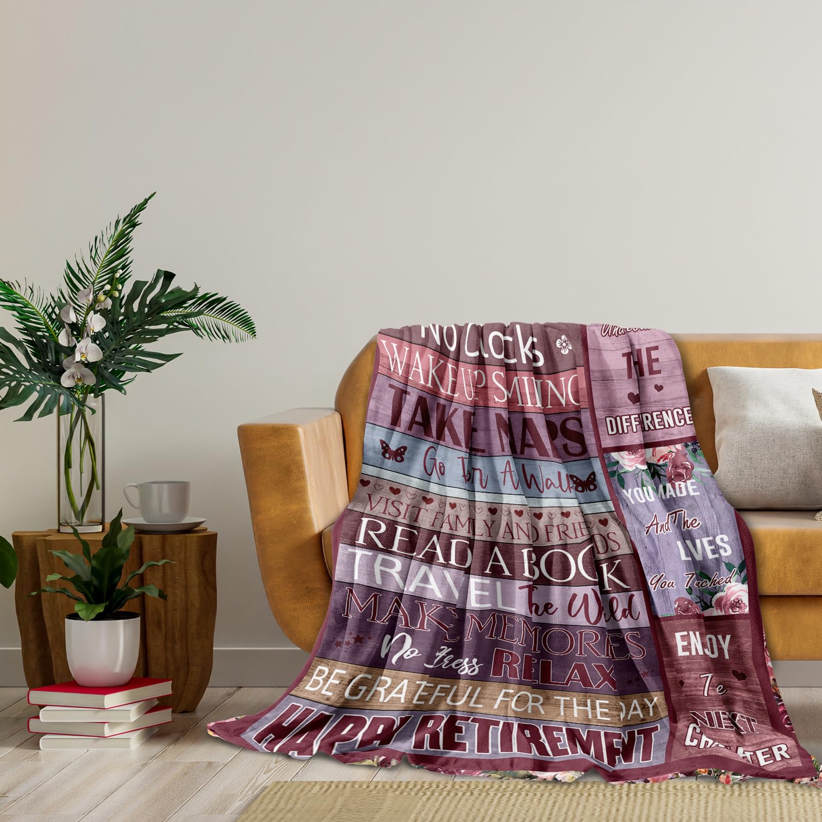 Retirement Blanket – Soft Fleece Farewell Gift for Coworkers