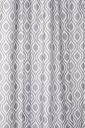Croydex Grey Medallion Shower Curtain | Anti-Microbial Polyester