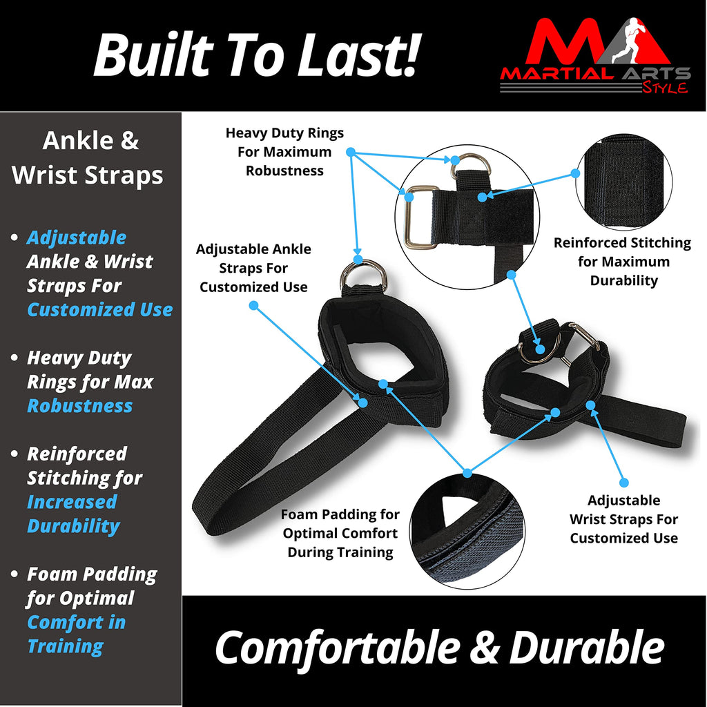 Boxing Resistance Bands – 150 lbs Full Body MMA Training Set