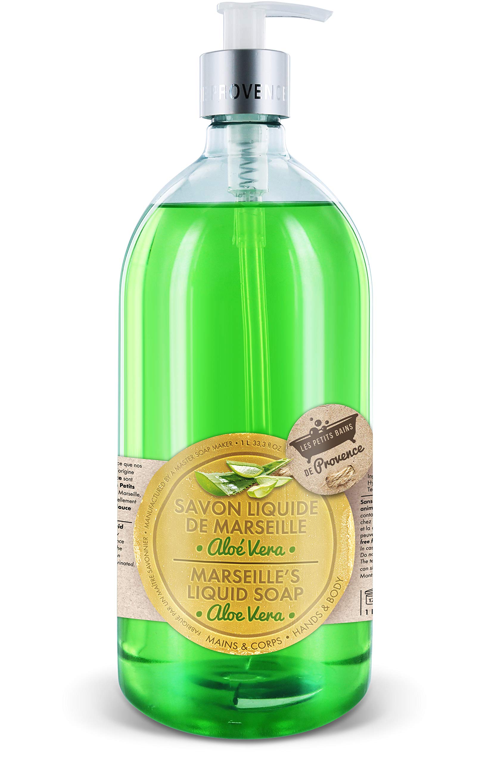 Les Petits Bains de Provence Aloe Vera Liquid Marseille Soap - 500ml