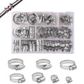 YEYIT 60 Pcs Stainless Steel Hose Clips | 6-38mm Adjustable Pipe Clamps