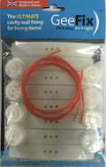 GeeFix Heavy Duty Plasterboard Cavity Wall Anchors – 8 Pack
