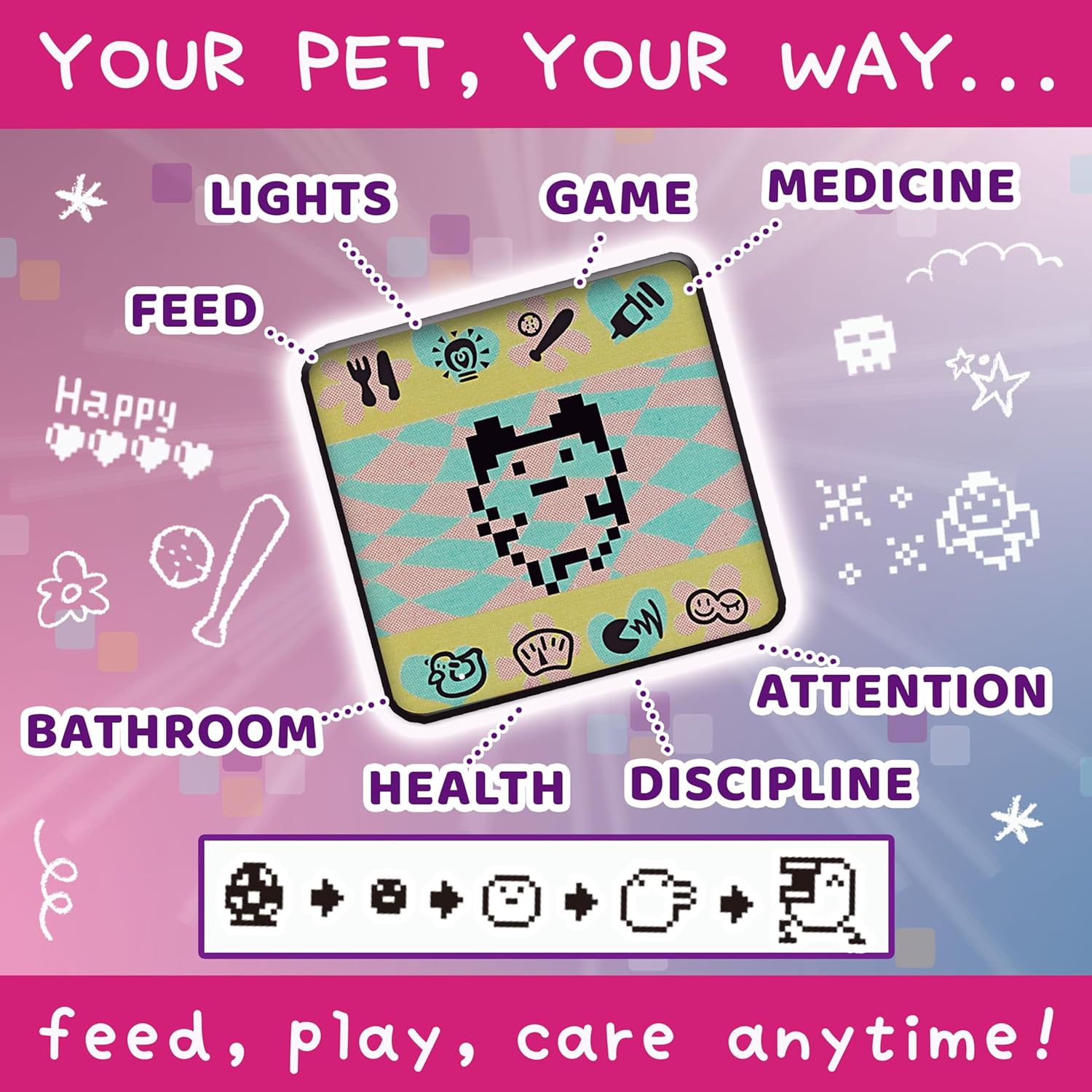 Bandai Tamagotchi Original Digital Pet - Pochitchi Comic Book Shell
