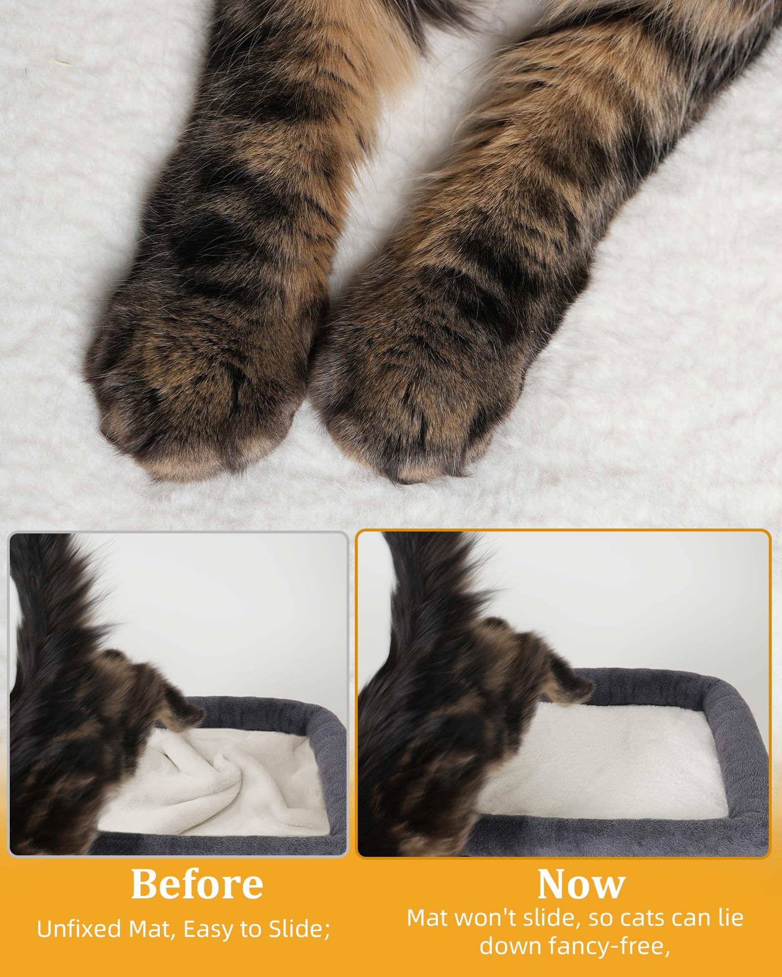 Aechonow Cat Tree Tower for Large Cats | XL Perch & Condo - Dark Gray