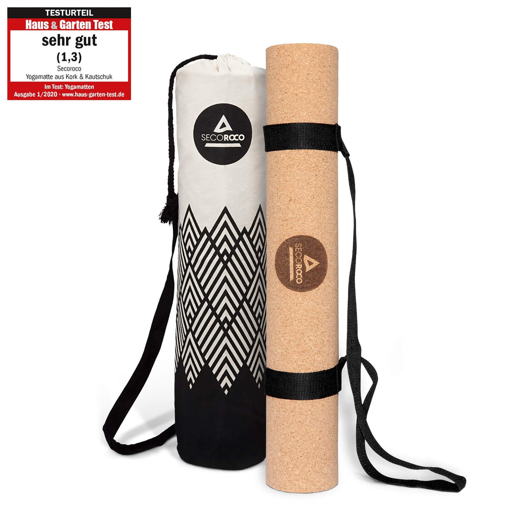Cork Yoga Mat – 5mm Non-Slip Eco-Friendly Rubber with Bag