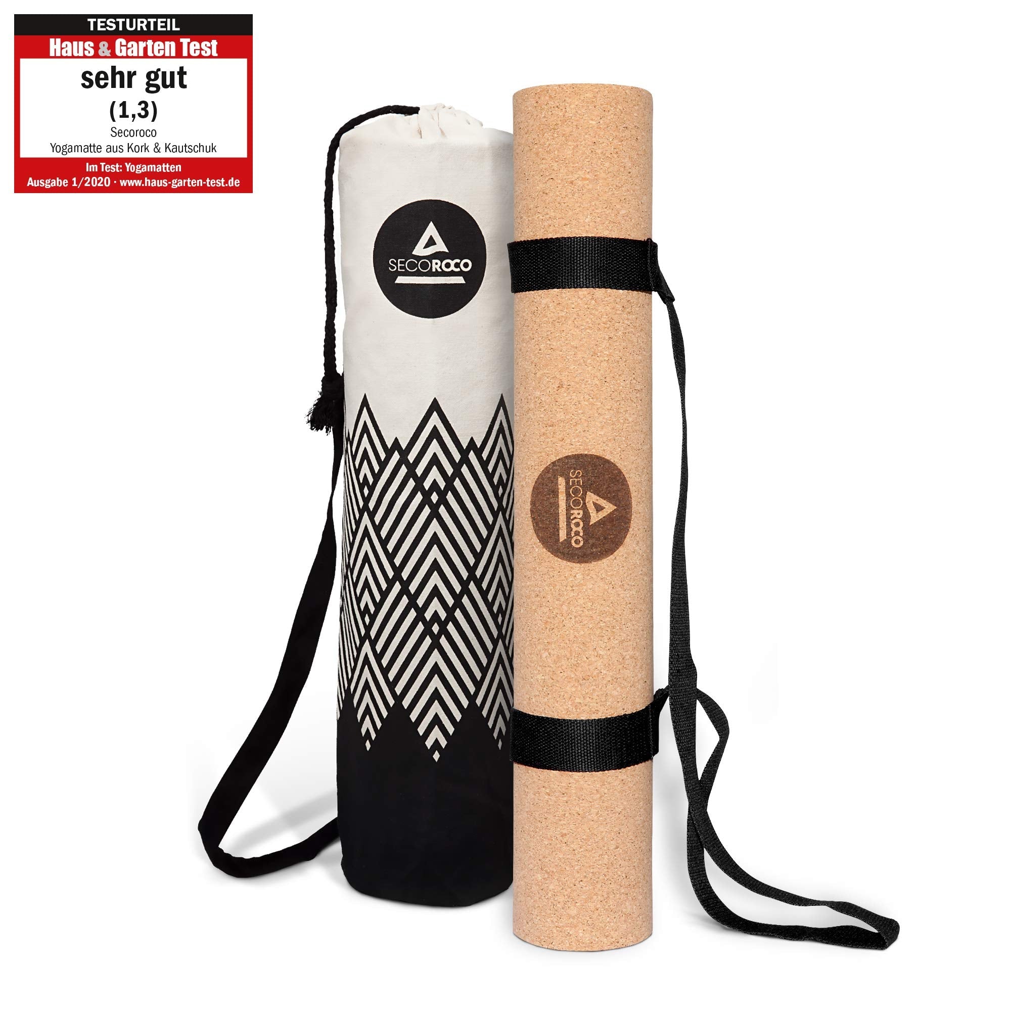 Cork Yoga Mat – 5mm Non-Slip Eco-Friendly Rubber with Bag