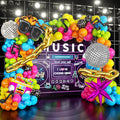 Neon Balloon Arch Kit – 157Pcs 80s 90s Retro Disco Party Decor