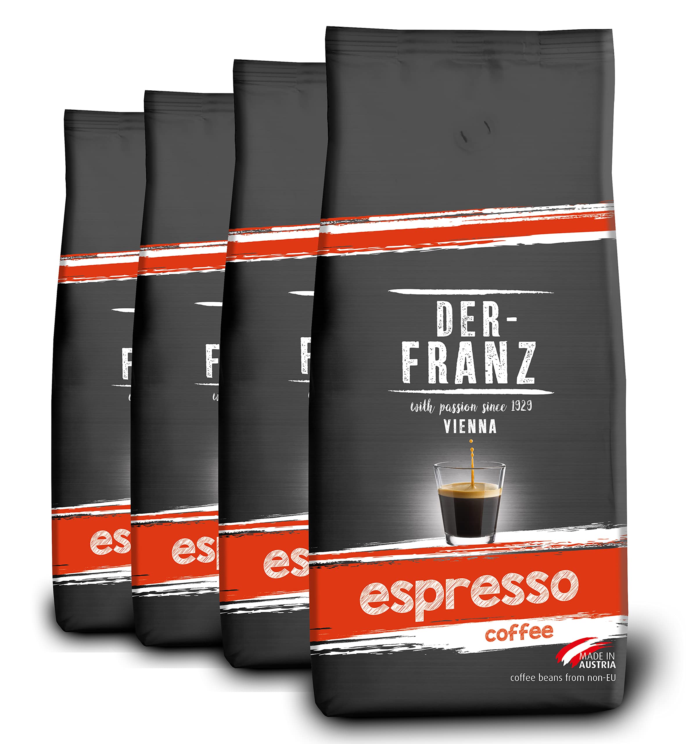 Der-Franz Espresso Whole Bean Coffee – Organic Arabica & Robusta, 4kg