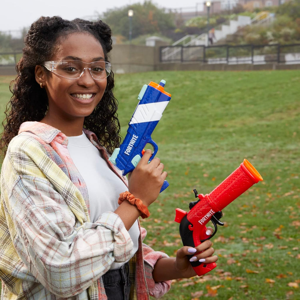 Nerf Fortnite Dual Pack – Flint-Knock and LP Toy Blasters with 6 Darts