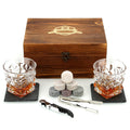 Whiskey Stones and Glasses Gift Set – Granite Chilling Rocks