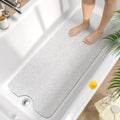 HITSLAM Non Slip Bath Mat | 100x40cm Extra Long Loofah Shower Mat