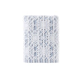 SKL Home Kali Bath Towel – 100% Cotton Textured Jacquard, Smoke Blue