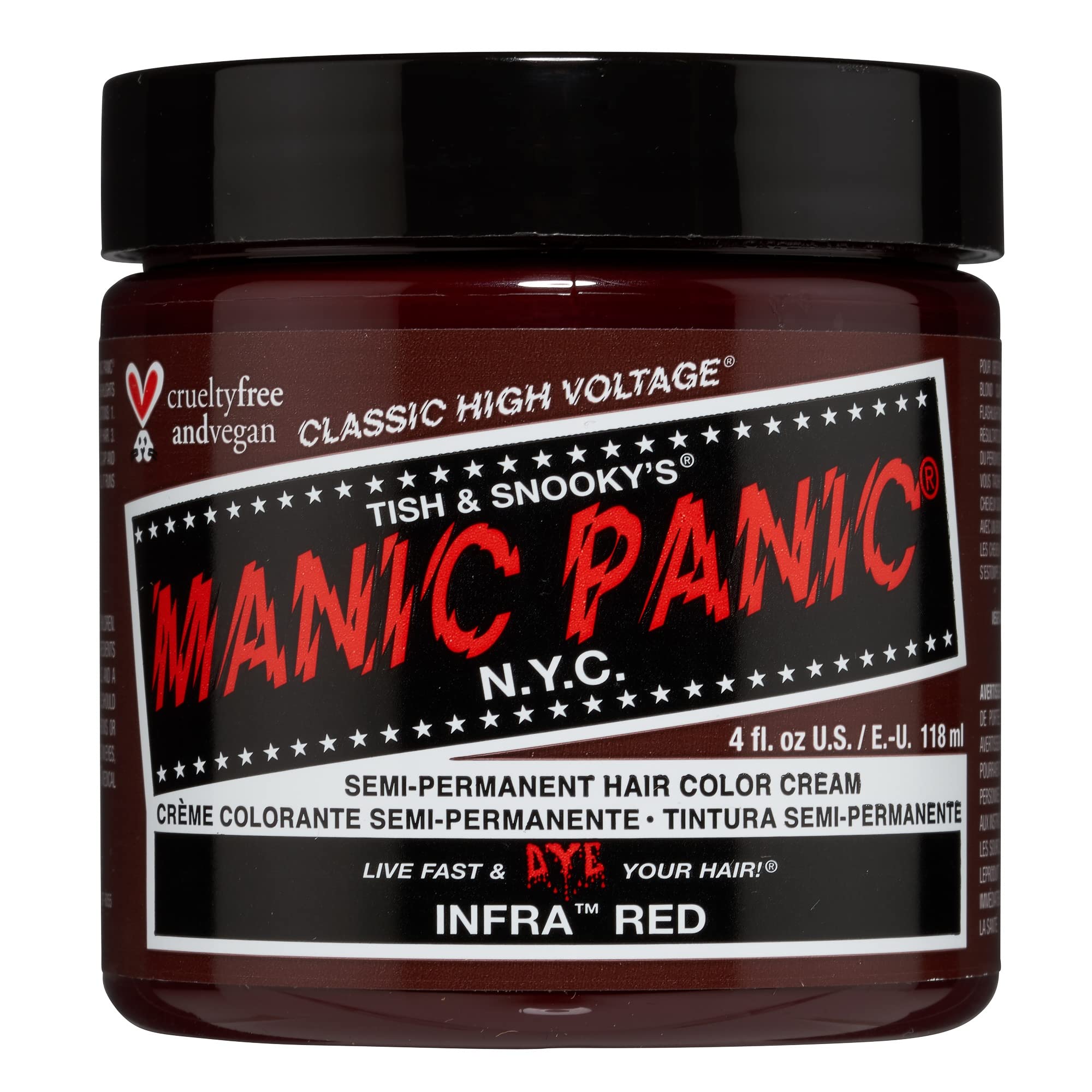 Manic Panic Infra Red Semi-Permanent Hair Dye - Classic Cream 118ml