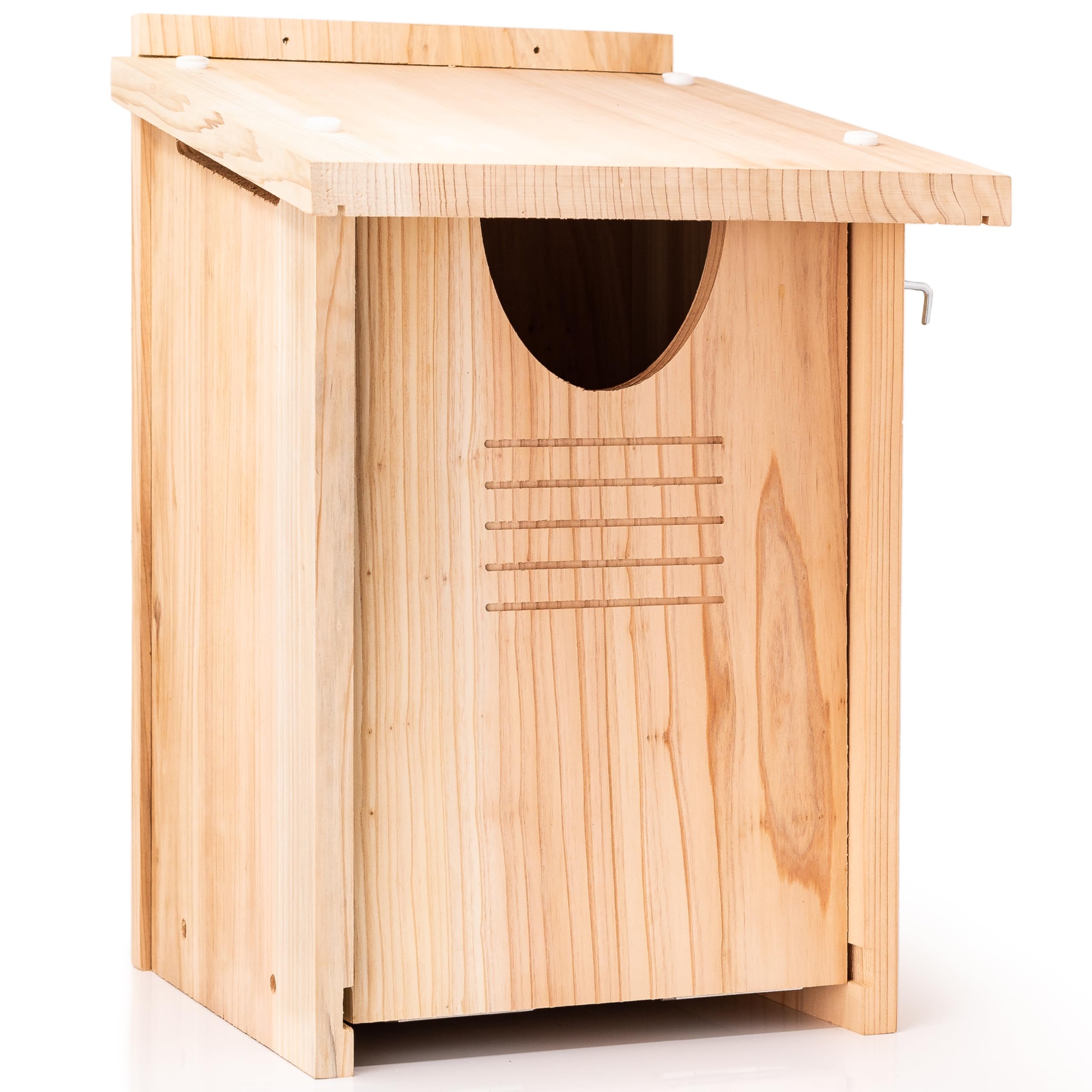 WHITEHORSE Large Owl House – Weatherproof Cedar Wood Nesting Box