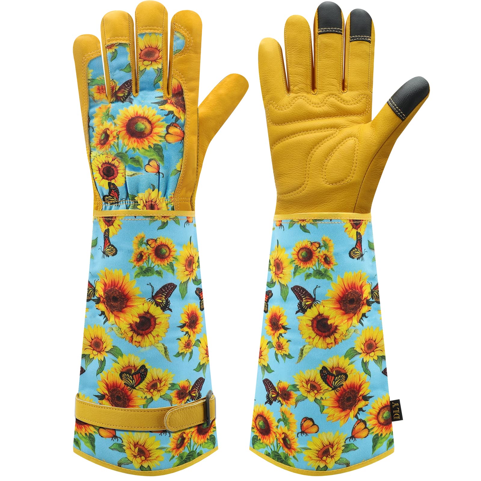 Thorn-Proof Leather Gardening Gloves with Forearm Protection