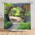 SDOTPMT Garden Scenery Shower Curtain | 48x72in Waterproof Polyester Fabric