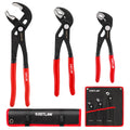 KRETLAW 3-Piece Groove Joint Pliers Set – Cr-V Quick-Adjustable V-Jaw