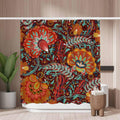 Jolof Store Floral Shower Curtain – Mold Resistant Waterproof Polyester