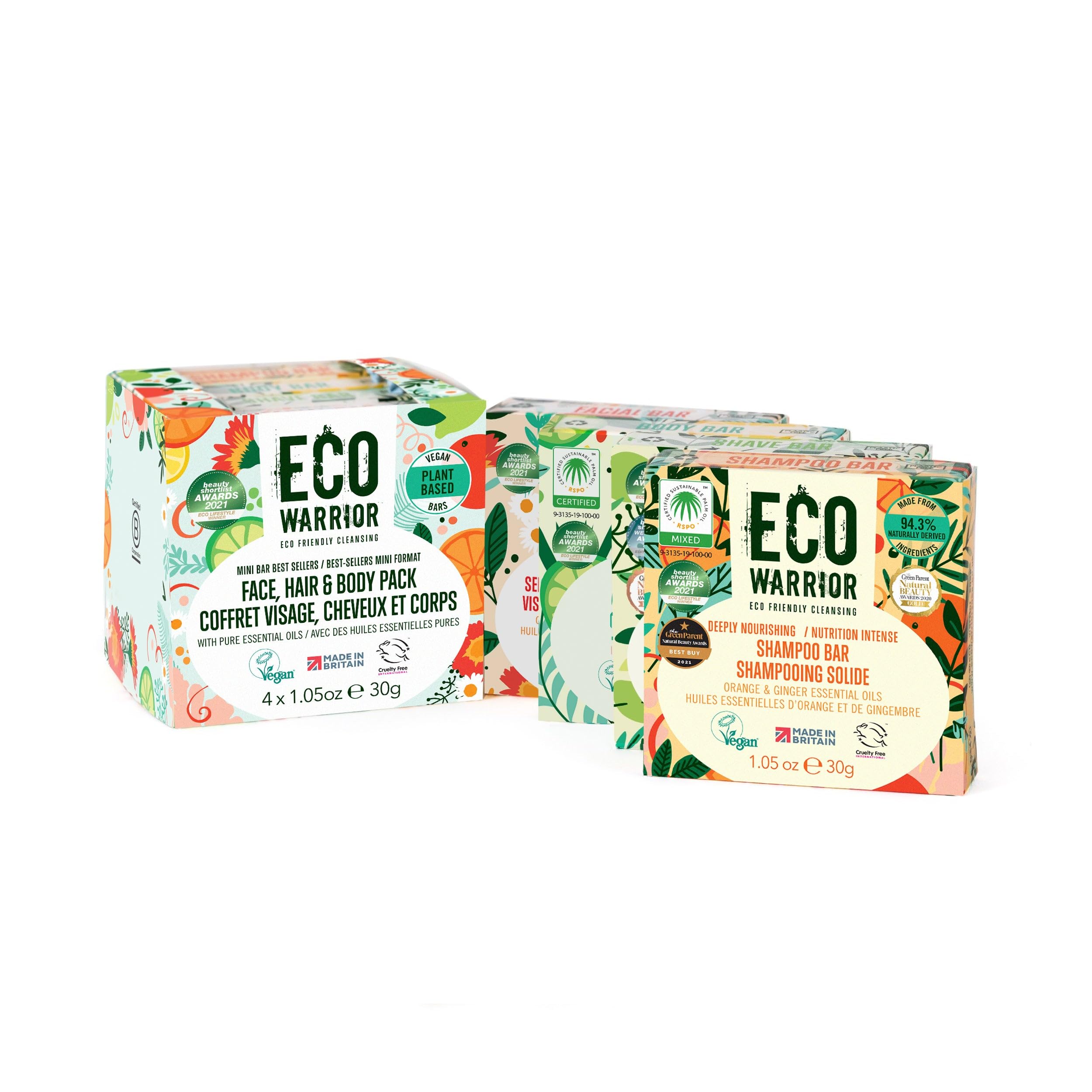 Little Soap Company Eco Warrior Mini Soap Gift Set | 4 Vegan Organic Bars