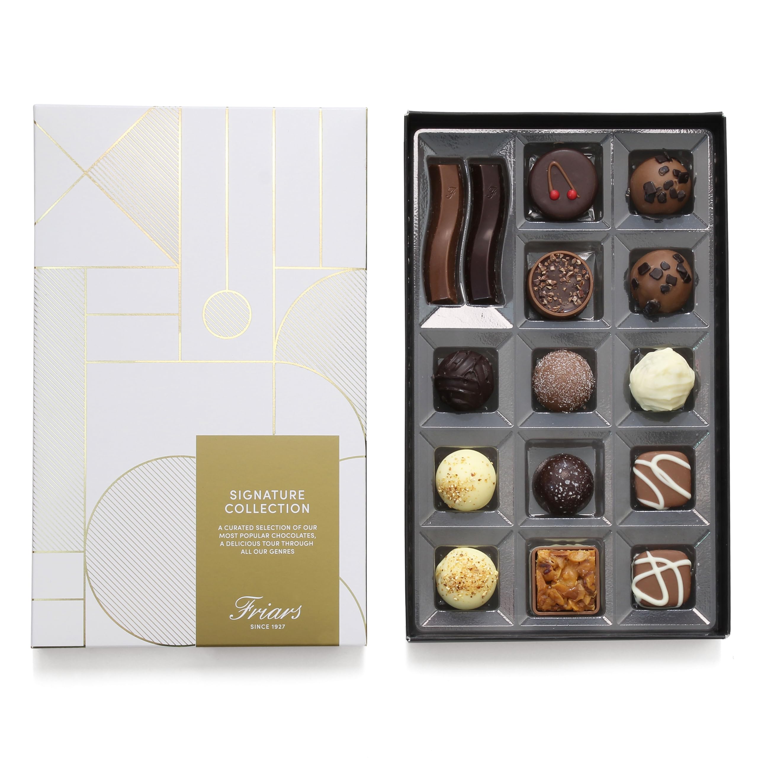 Friars Signature Belgian Chocolate Collection - 15 Luxury Assorted Pieces