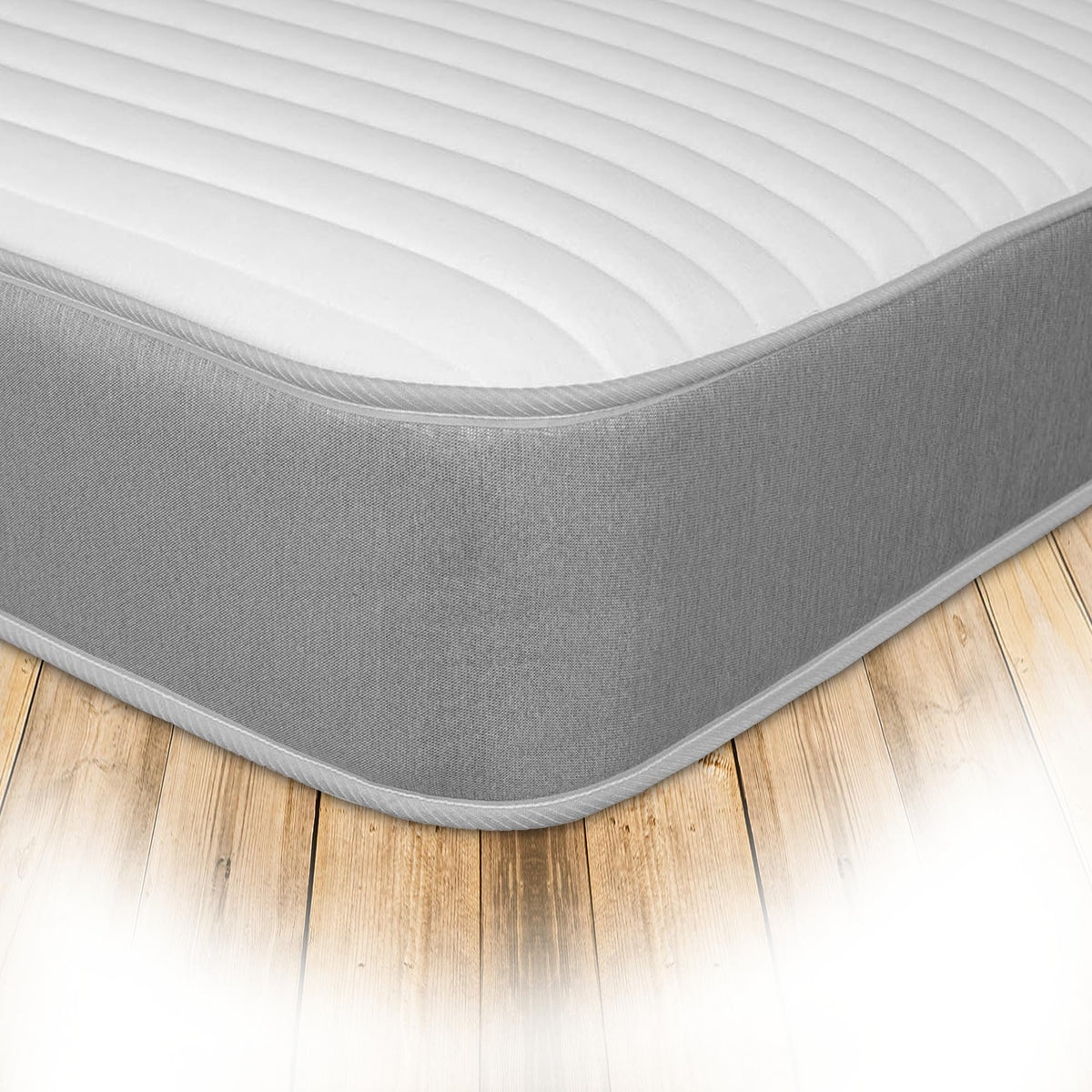 Starlight Beds Linear Grey European Double Size Mattress 140 x 200
