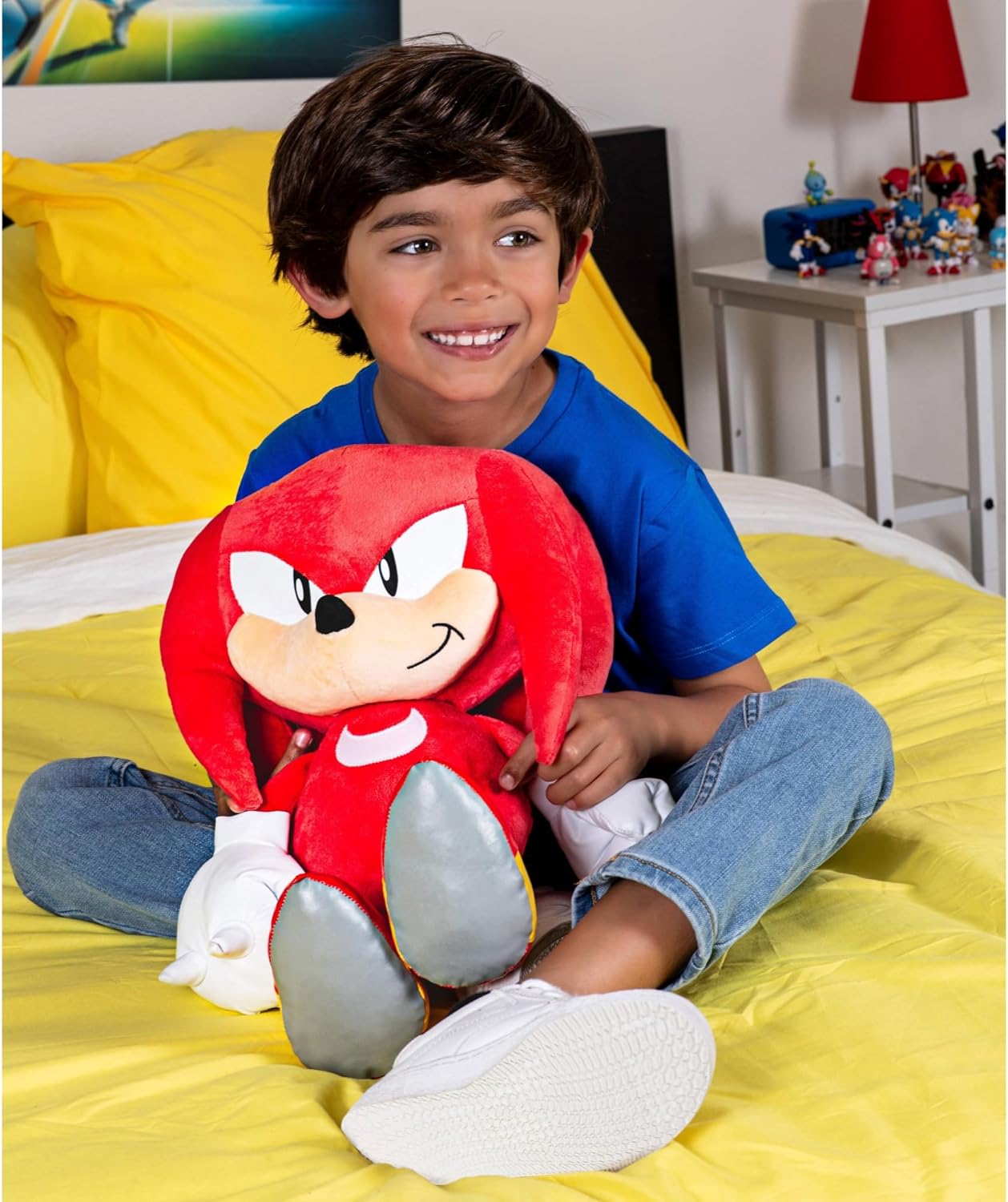 Snaps Sonic The Hedgehog Knuckles Jumbo 18-Inch Plush Stuffed Toy