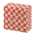 Jolof Store Cotton Hand Towels – 4 Pcs Soft Absorbent Red Washcloths
