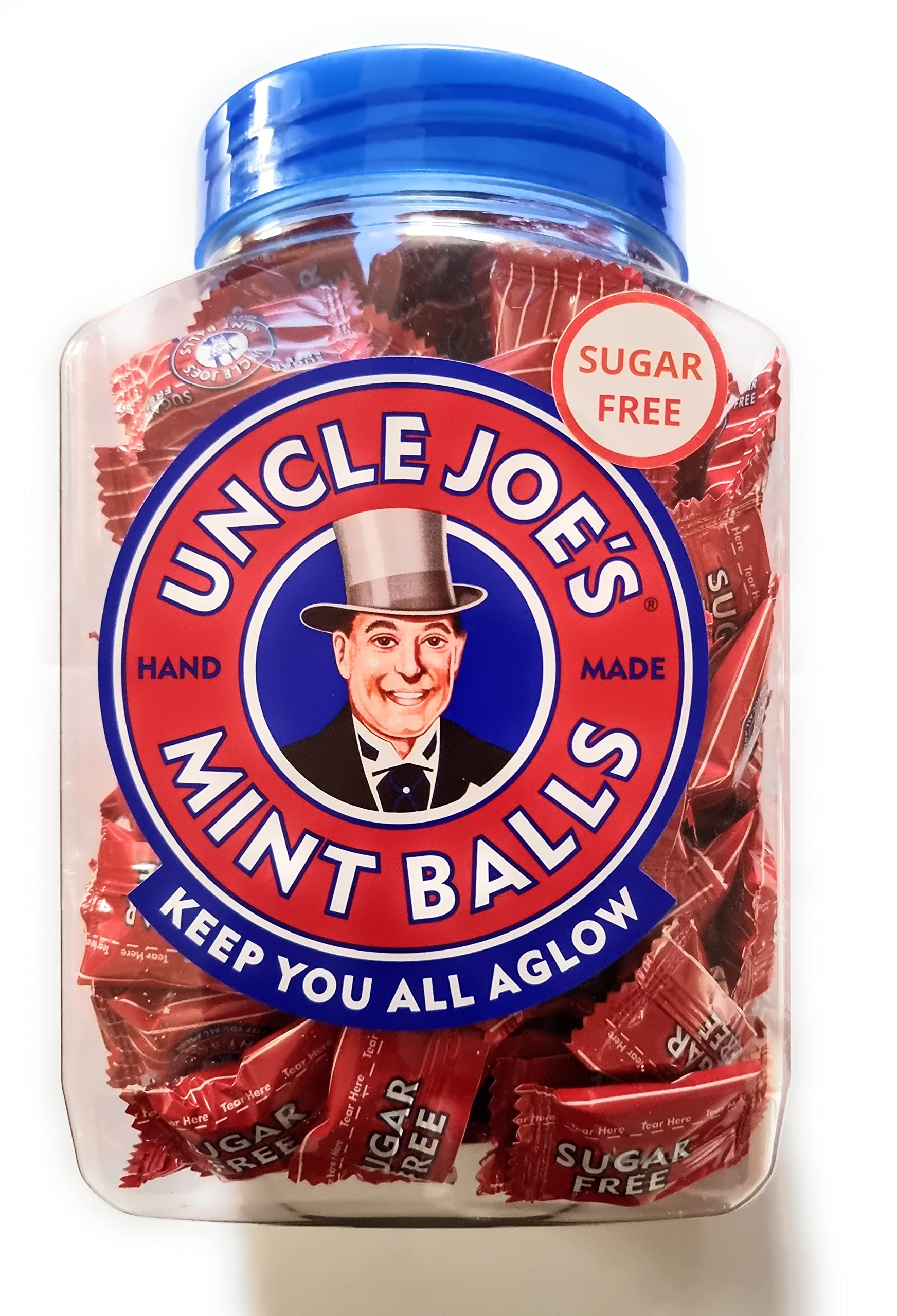 Uncle Joe's Sugar Free Mint Balls – 800g Bulk Confectionery Jar