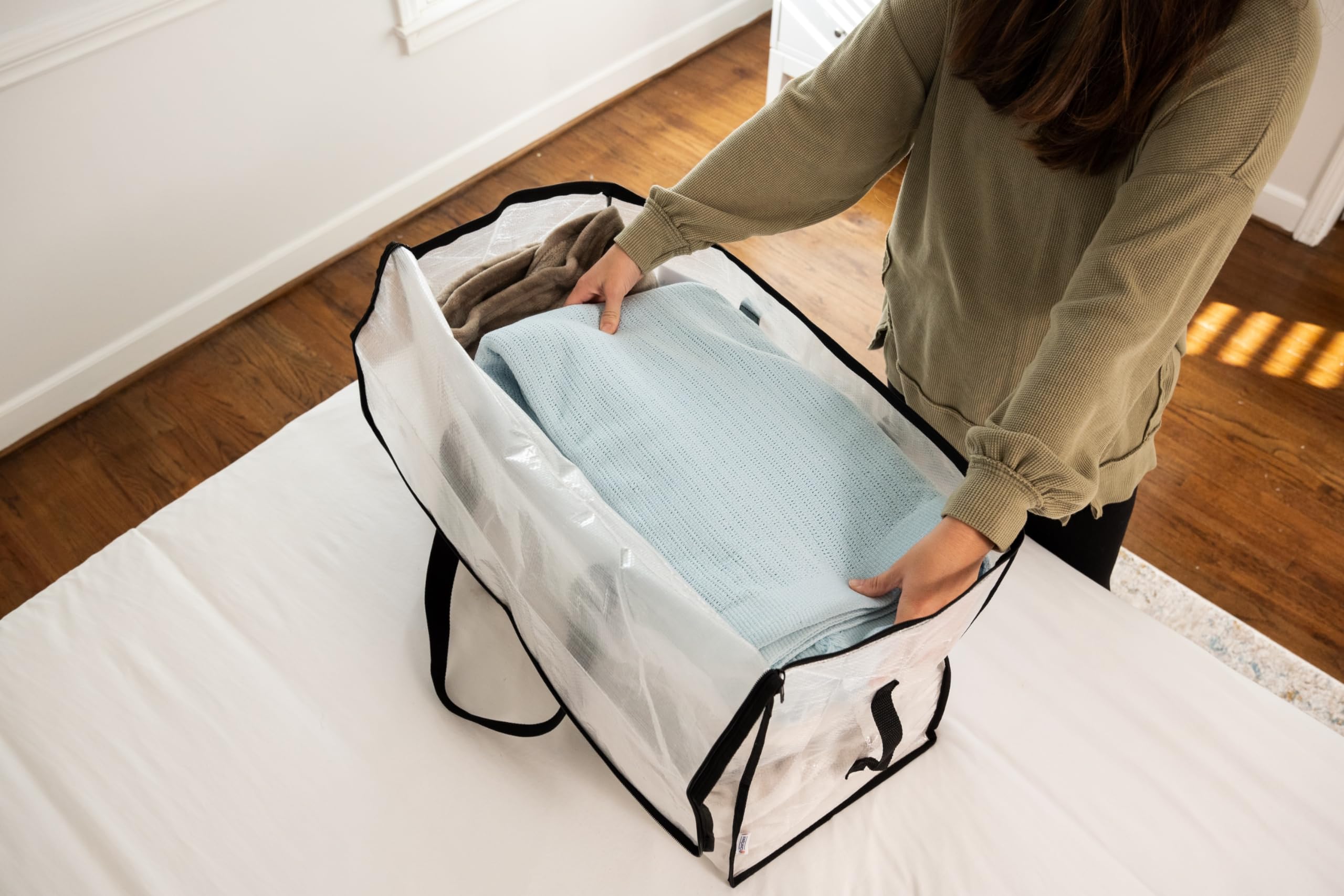 ClearSpace Heavy-Duty Moving Bags with Backpack Straps - 86L 8-Pack