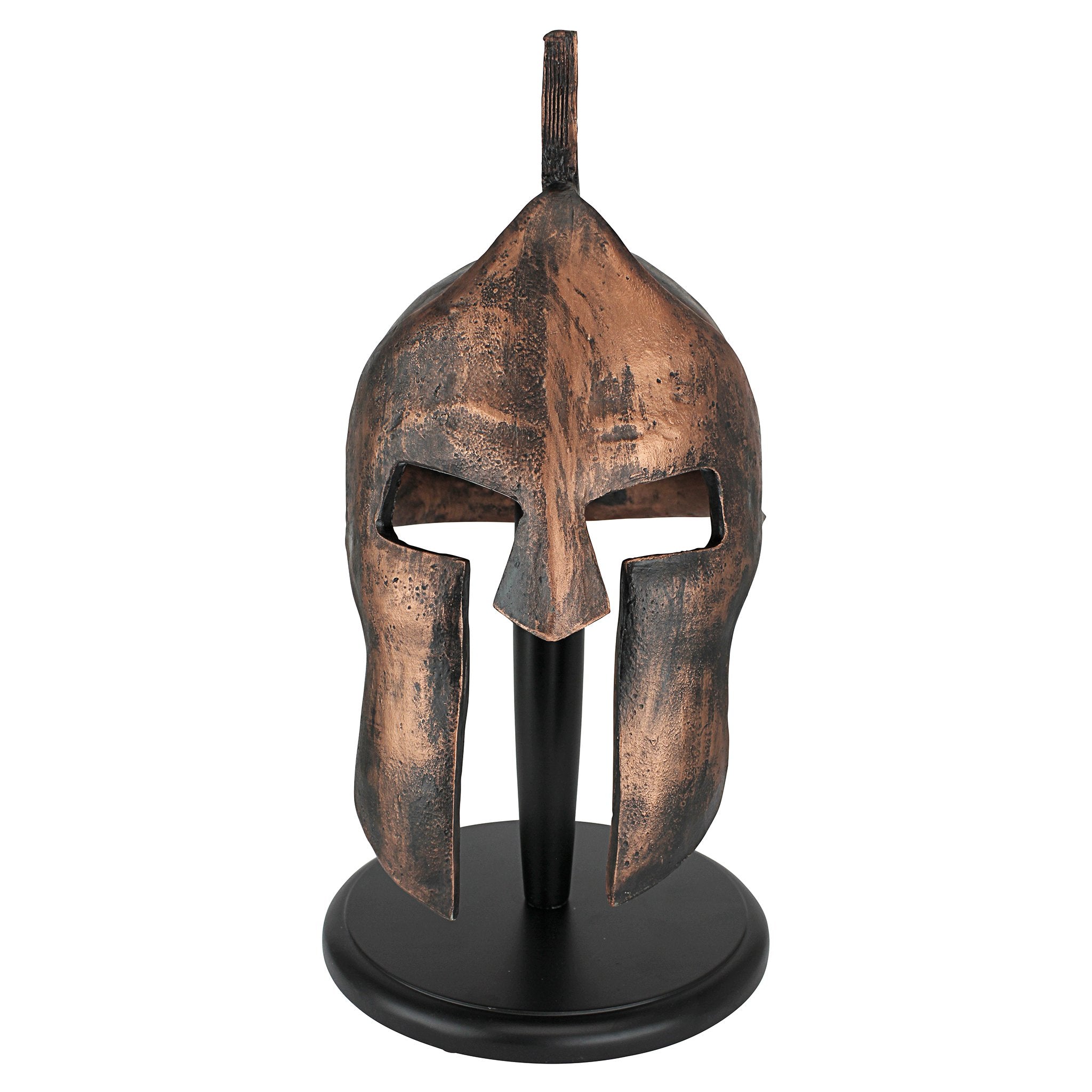 Design Toscano Spartan Warrior Helmet Statue - 16 Inch Silver Replica