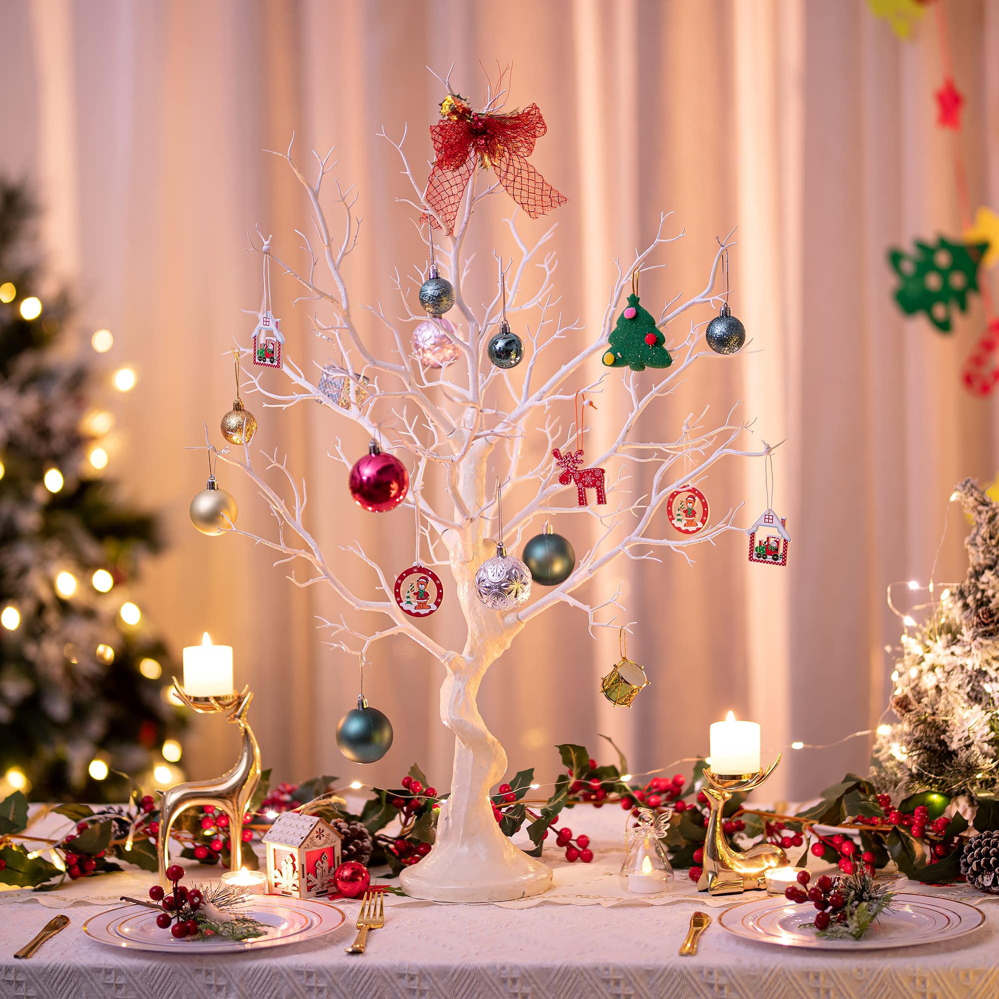 80cm White Manzanita Tree – Artificial Twig Table Centerpiece