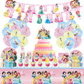 Princess Party Decorations | 105pc Birthday Tableware & Balloons