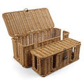 Rattan Cable Management Box – 2 Pack Large Cord Hider Set