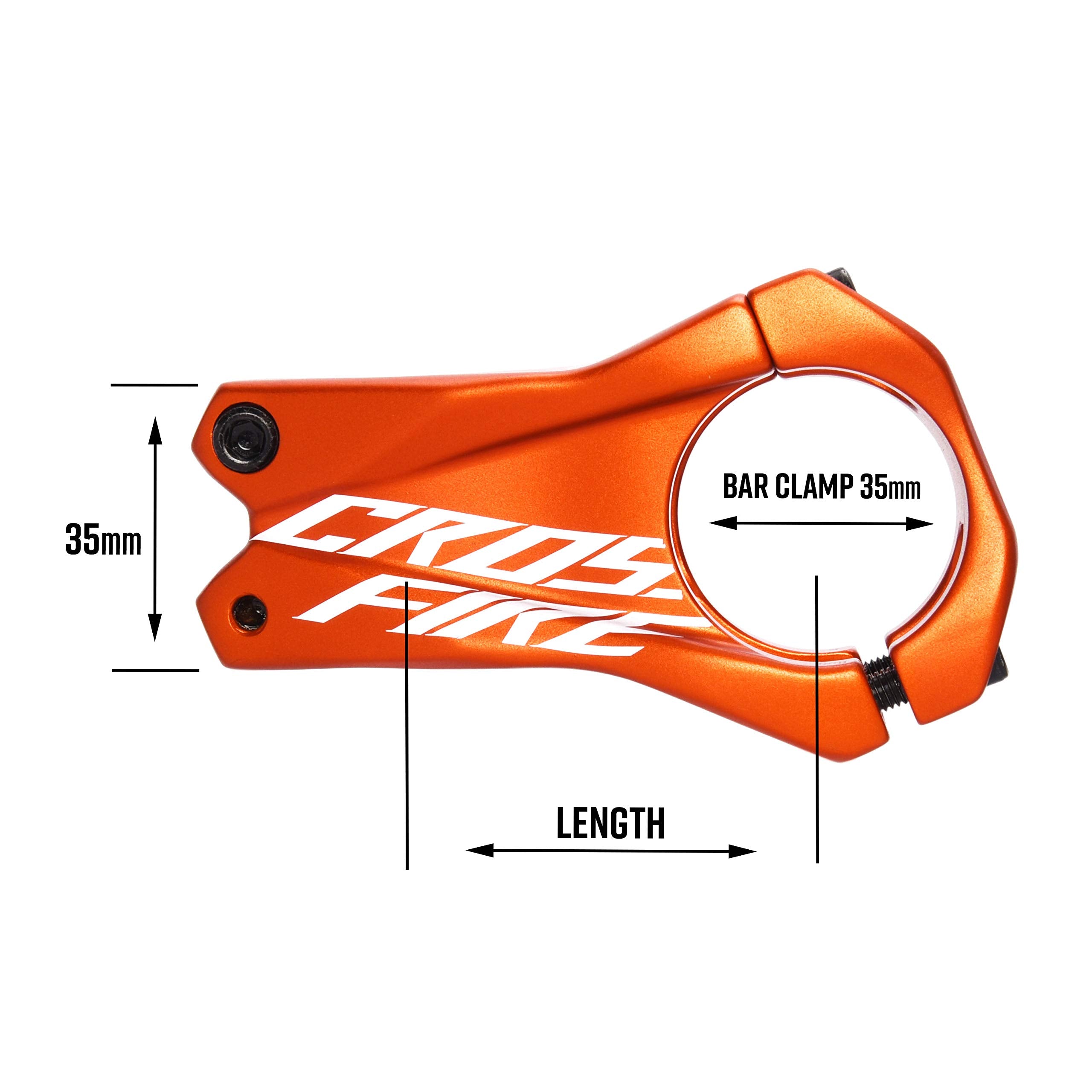 Funn Crossfire MTB Stem | 35mm Bar Clamp | CNC Alloy Mountain Bike Stem