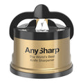 AnySharp Global Classic Knife Sharpener with PowerGrip – Gold Finish