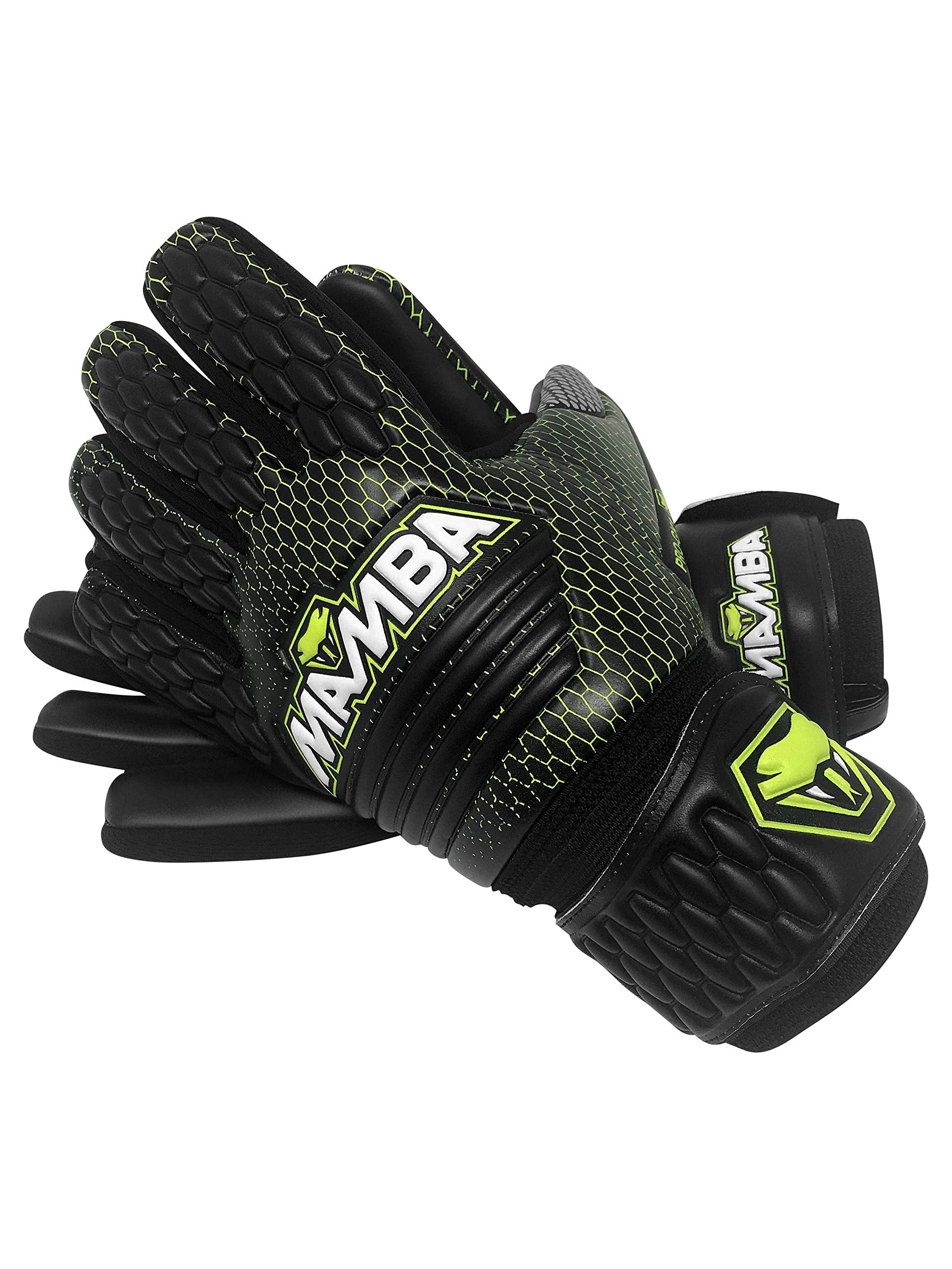 MAMBA Pro Goalkeeper Gloves | German Contact Latex | Negative Cut
