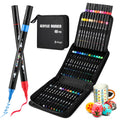 Jolof Store 48 Colors Dual Tip Acrylic Paint Markers for Rock Painting