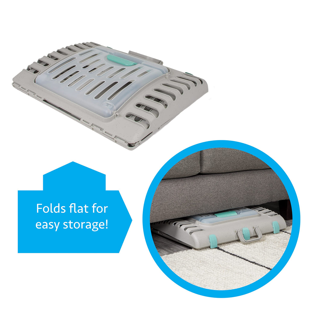 SportPet Foldable Cat Carrier – Large Collapsible Crate with Plush Bed