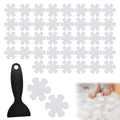 MEKEET 49PCS Flower Shape Anti Slip Bath Stickers – White Bathtub Treads