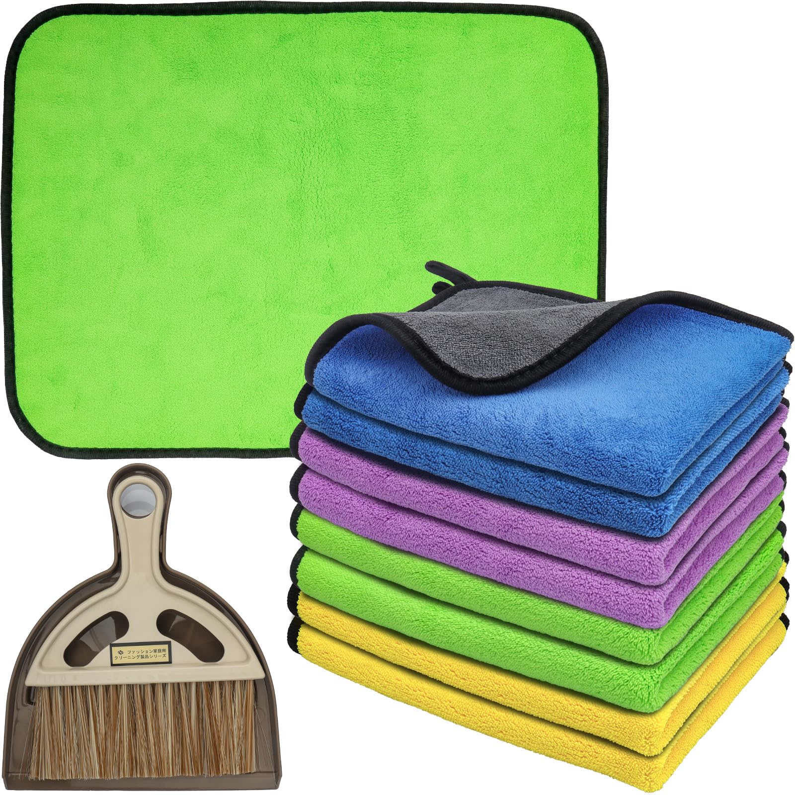 Roellgs 8-Pack Microfibre Cleaning Cloths | 600GSM Lint Free Towels