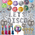 PAUBLLON Disco Party Decorations – 20pc Retro 70s Set with Inflatable Props