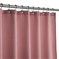 Barossa Design Waffle Weave Shower Curtain | Heavy Duty Pale Mauve