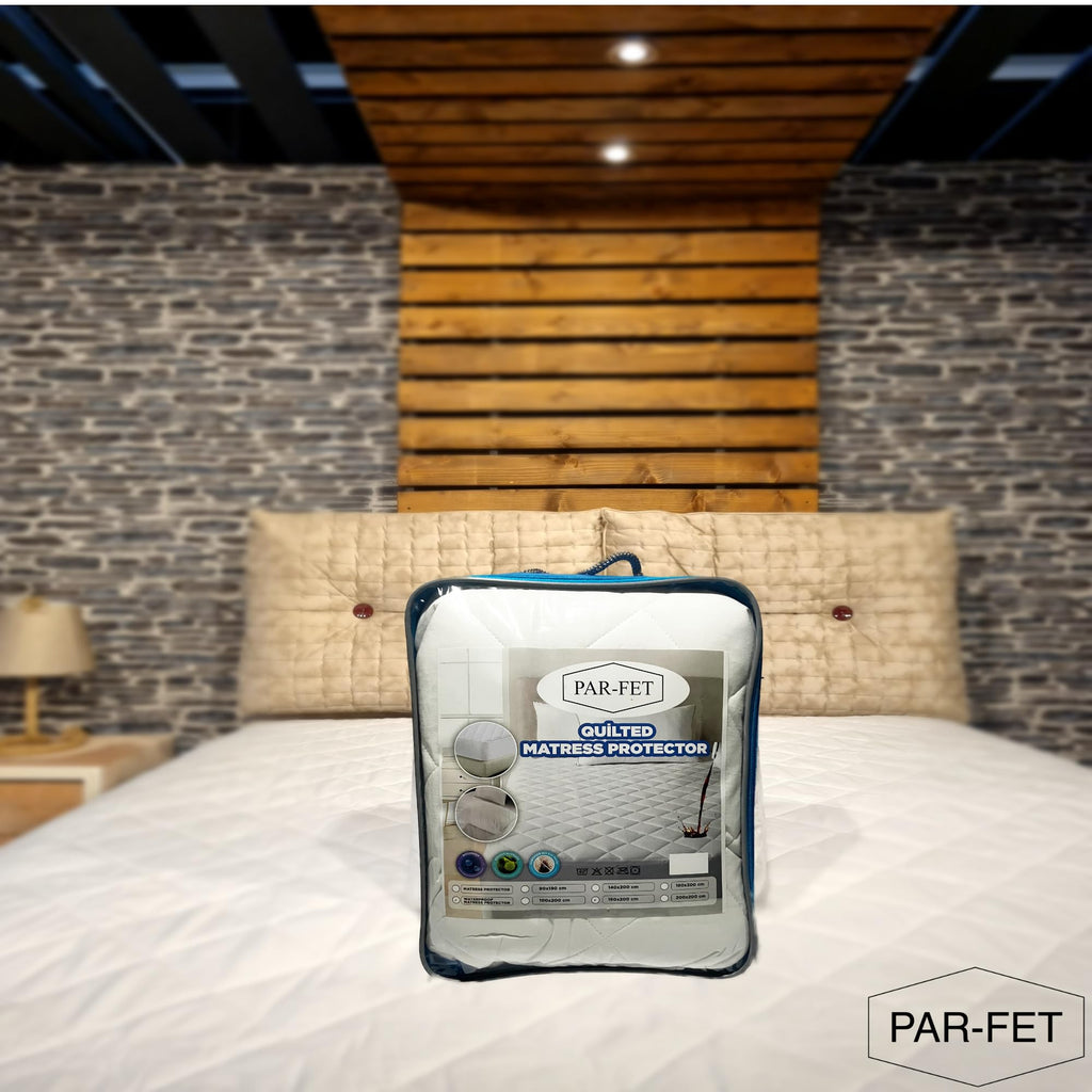 Cotton Mattress Protector White, 90 x 190 cm