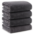 Orighty Microfibre Bath Towel Set - 4 Pack Quick Dry Soft Towels, Grey