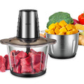Electric Food Processor | 500W Meat Mincer with Dual 3L Bowls